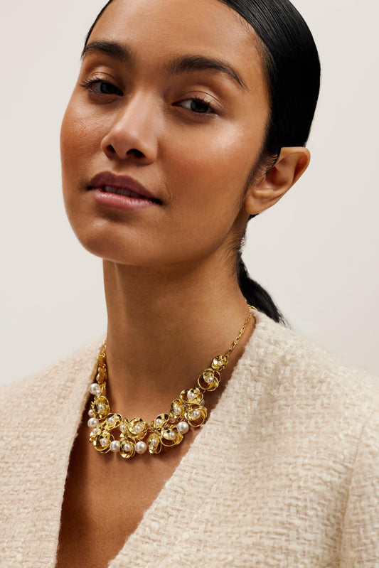 Pearl Flower Necklace