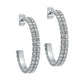 MELLIA Medium Double Crystal Hoop Earrings
