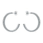 MELLIA Medium Double Crystal Hoop Earrings