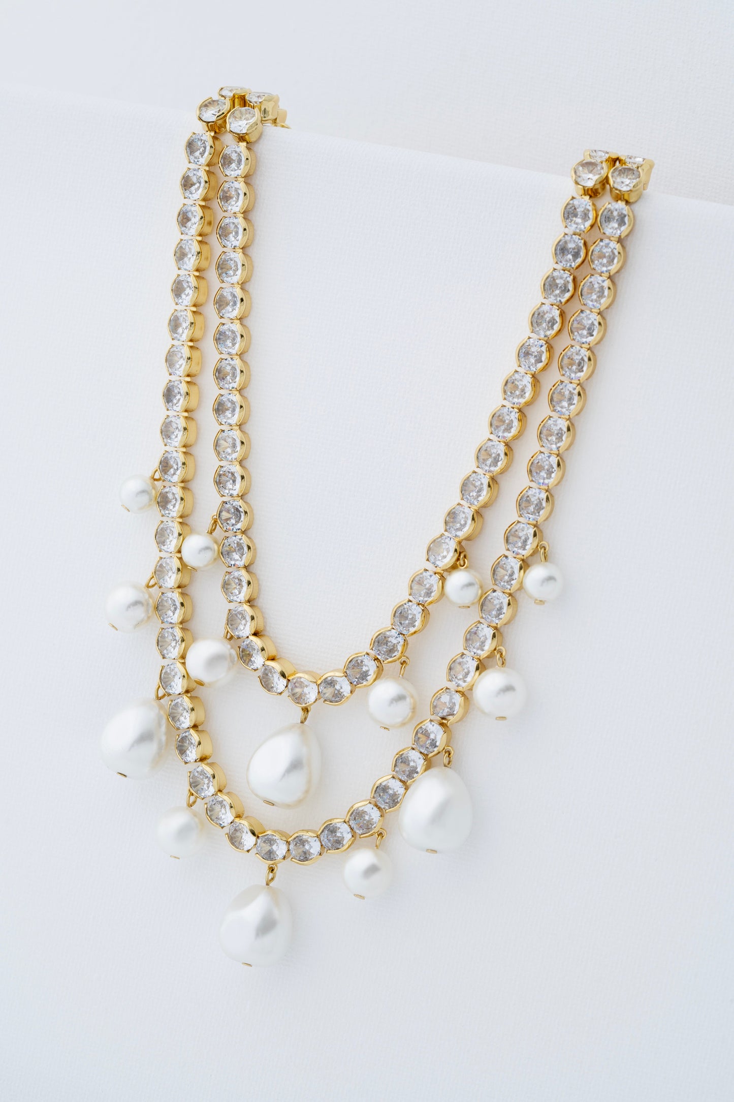 Pearl & Crystal Statement Necklace