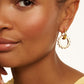 Double Logo Link Drop Earrings