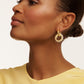 Double Logo Link Drop Earrings
