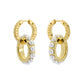 Double Logo Link Drop Earrings