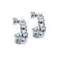 Crystal Cluster Hoop Earrings