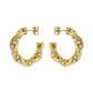 Twisted Pearl Hoop Earrings