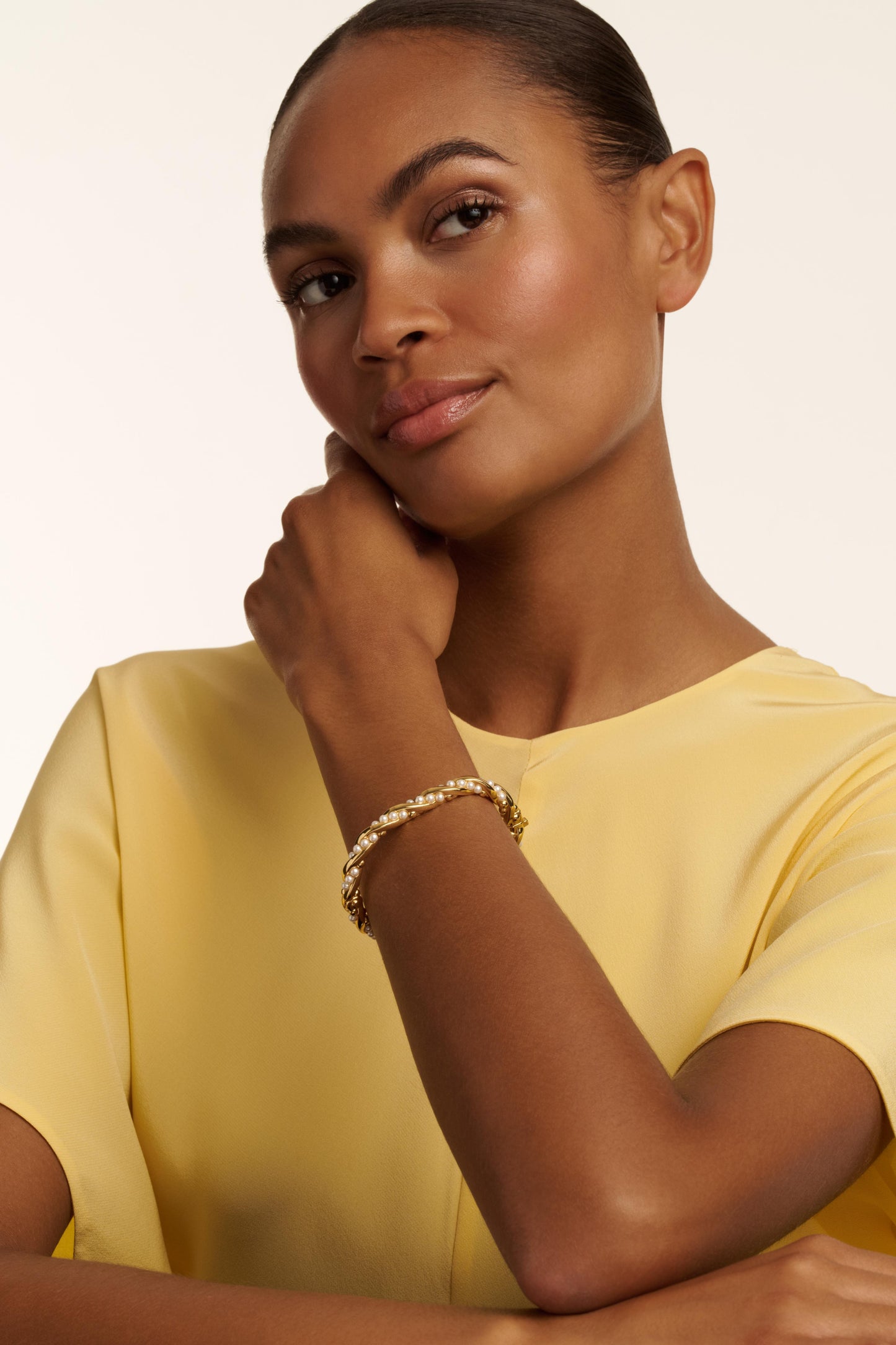 Twisted Pearl Cuff