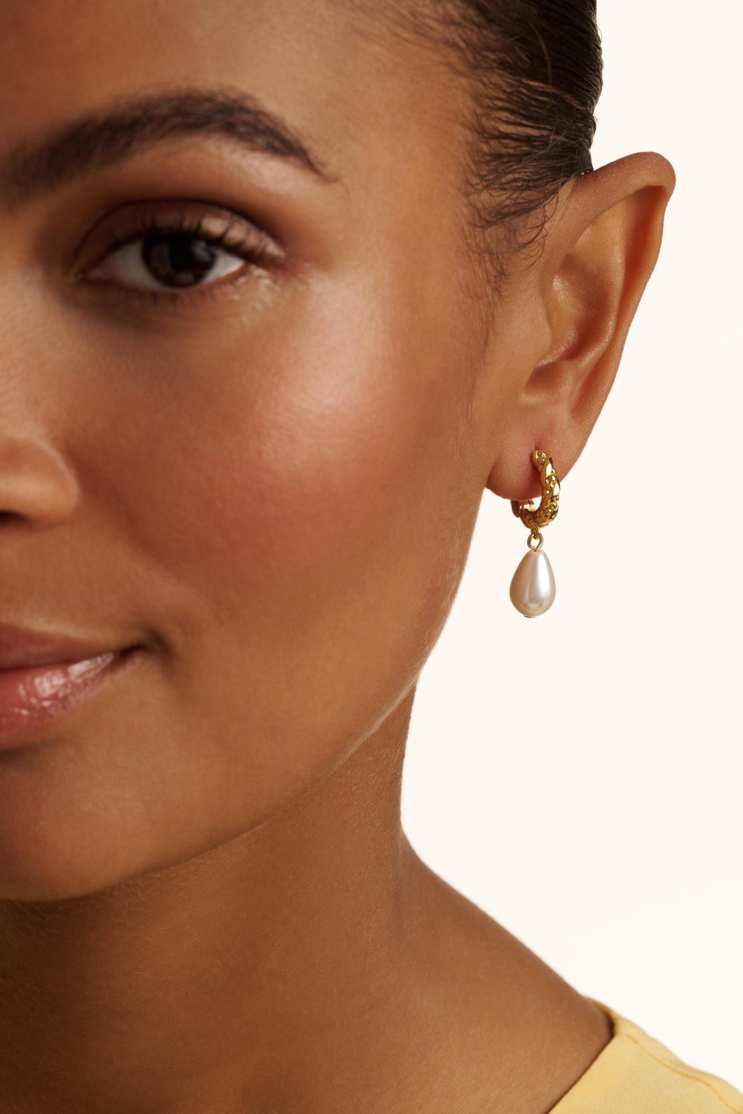 Twisted Pearl Drop Earrings