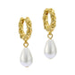 Twisted Pearl Drop Earrings