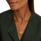 Crystal Cluster Heart Locket Pendant Necklace